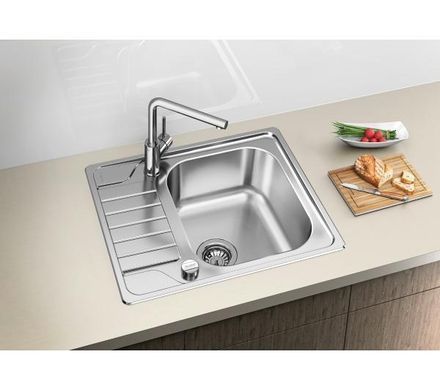 Кухонна мийка Blanco DINAS 45 S 525123 сталь - вбудовується в стільницю, крило для сушіння
