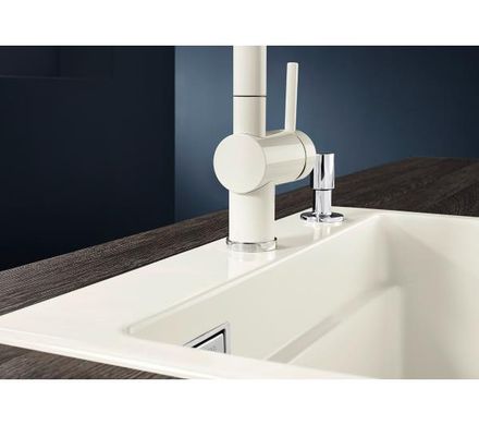Кухонна мийка вбудована в стільницю Blanco ETAGON 6 WHITE кераміка