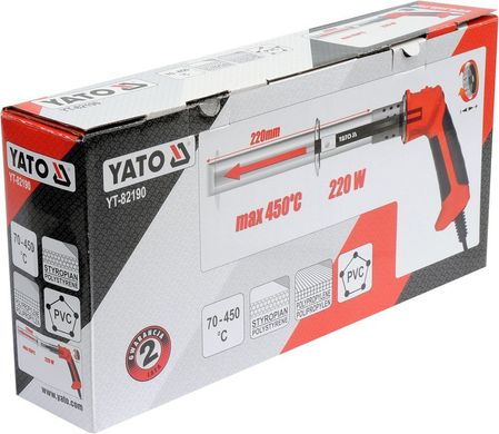 Yato нож термический для пенопласта / пвх / пп