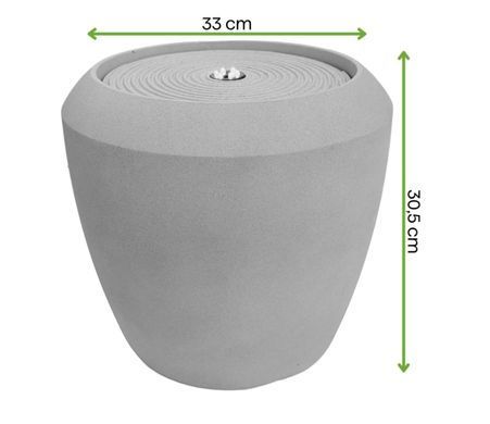 Фонтан садовый Waterfall LED Stone Grey MoodMe