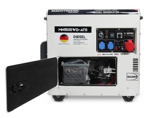 Генератор трифазний дизельний Machtmann MN9500WD-ATS 400 В 9.4 kVA (DualPower)