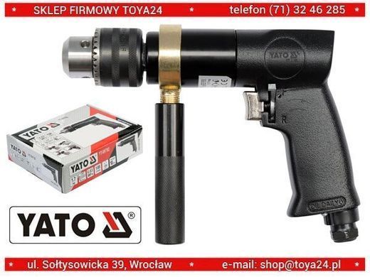 Кутова пневмодрель з ручкою Yato YT-09702