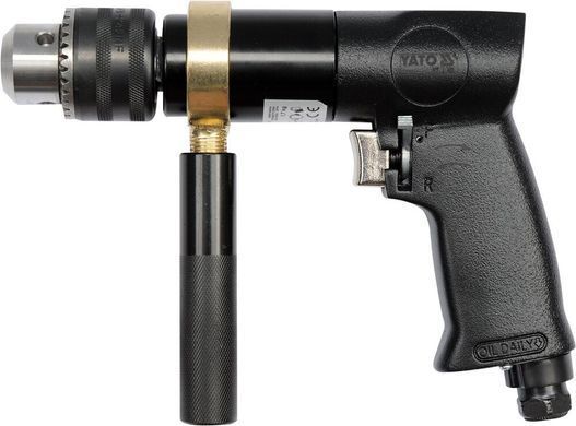 Кутова пневмодрель з ручкою Yato YT-09702