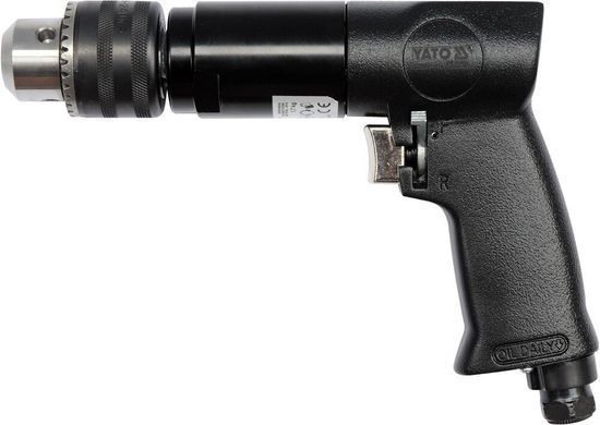 Кутова пневмодрель з ручкою Yato YT-09702