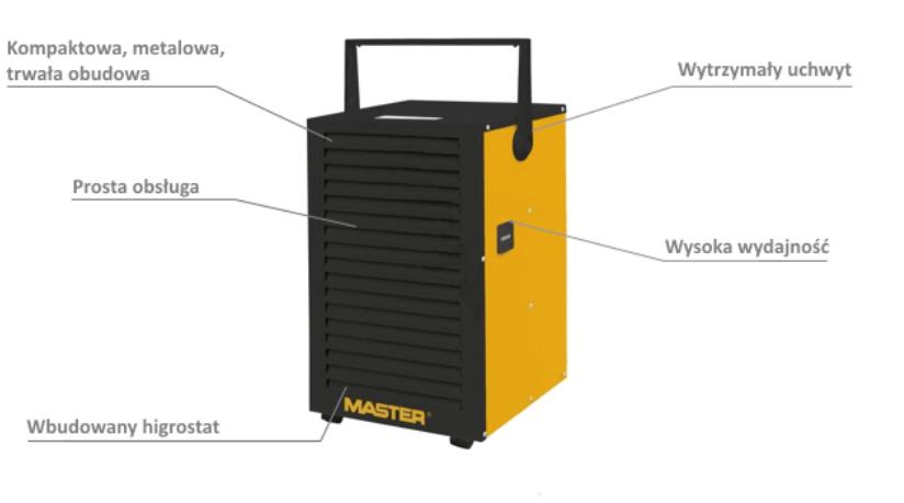 Осушитель воздуха MASTER DH732P 30 л/24 ч, для помещений до 450 м³
