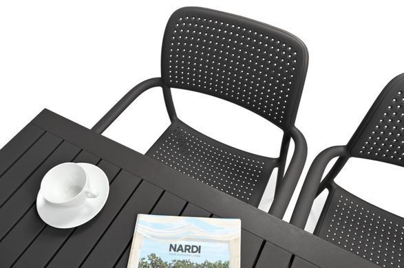 Пластиковая садовая мебель Nardi Bora/Cube 140 4+1 Антрацит