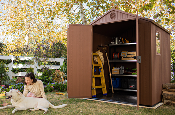 Садовый домик пластиковый DARWIN 6x6 Brown - KETER