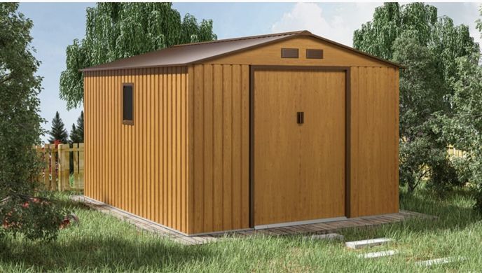 Сарай для инструментов oak grey Hudson Hardmaister