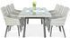 Комплект меблів стіл стільці стіл Focus Garden Milano 6/200 White Grey 6/200 White Grey