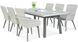 Комплект меблів стіл стільці стіл Focus Garden Milano 6/200 White Grey 6/200 White Grey