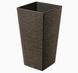 Горшок для растений длинный кофе Fufu Square Eco Wood&nbsp;Prosperplast