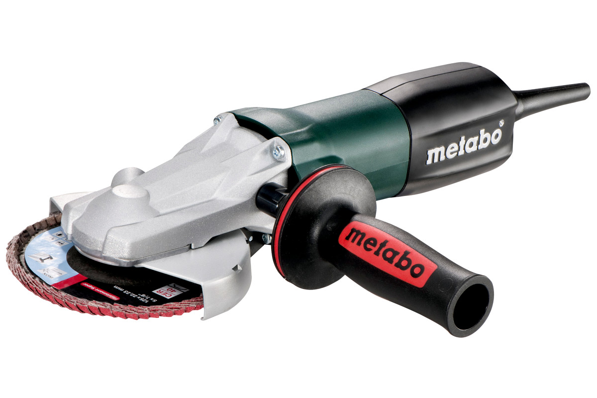 Угловая шлифмашина Metabo WEF 9-125 Quick с плоской головкой, 910 Вт, диск 125 мм