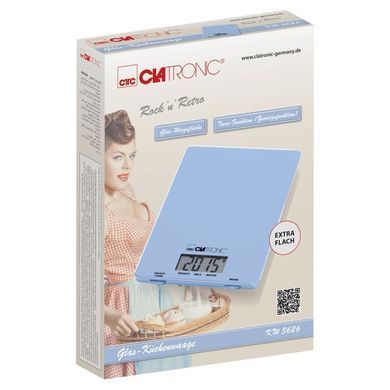 Весы кухонные CLATRONIC KW 3626 Blue