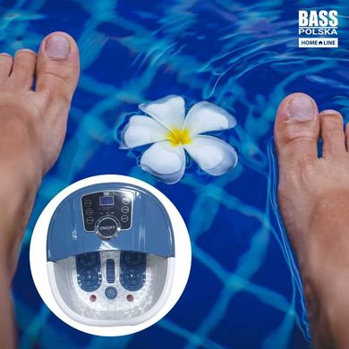 Водний масажер для ніг, з LCD дисплеєм, синій Bass Polska BH 12841-NBS