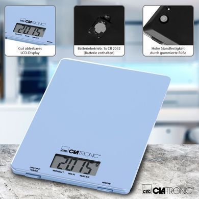Весы кухонные CLATRONIC KW 3626 Blue