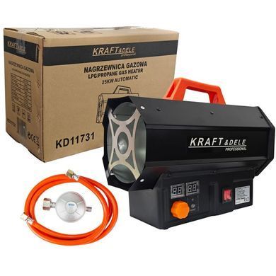 Газовый обогреватель 25кВт + редуктор Kraft&Dele KD11731