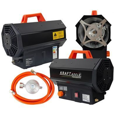 Газовый обогреватель 25кВт + редуктор Kraft&Dele KD11731