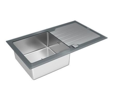 Кухонна мийка Teka Diamond RS15 1B 1D 86 REV - сталь/скло