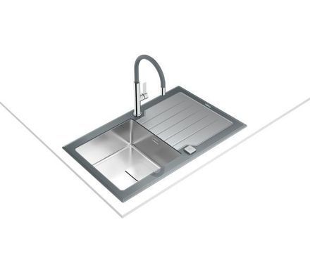 Кухонна мийка Teka Diamond RS15 1B 1D 86 REV - сталь/скло