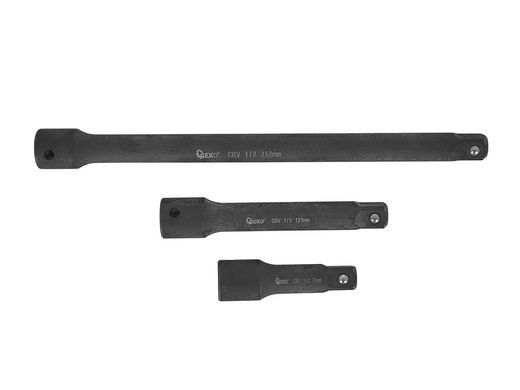 Набір ударних подовжувачів 1/4" 3/8" 1/2" CrV 9 шт Geko G10531