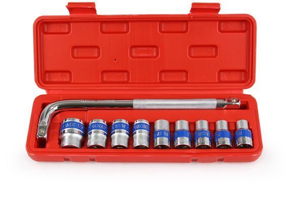 Набір торцевих ключів 1/2" 10шт. 10-24мм Mar-Pol M58201