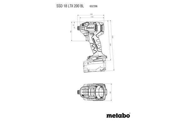 Комплект акумуляторного інструменту Metabo Combo Set 2.1.11 BS 18 LT BL + SSD 18 LTX 200 BL LiHD