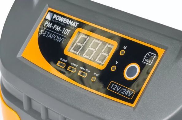 Випрямляч мікропроцесорний акумуляторний 12/24V PM-PM-10T Powermat