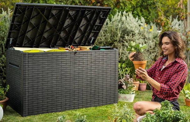 Садовий ящик для зберігання коричневий Java Box 850 л Keter