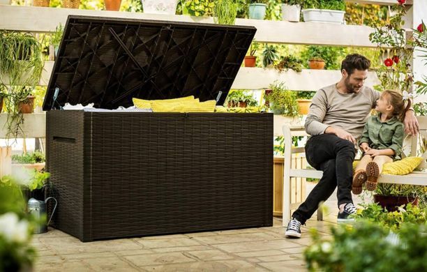 Садовий ящик для зберігання коричневий Java Box 850 л Keter