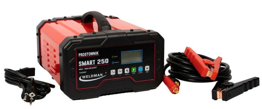 ВЫПРЯМИТЕЛЬ WELDMAN ИНВЕРТОРНЫЙ SMART 250 12V/24V С ПУСКОМ