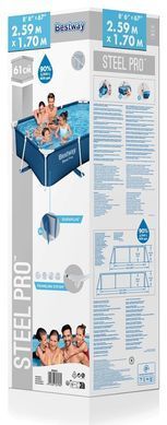 Прямокутний басейн із каркасом Steel Pro Bestway 56403