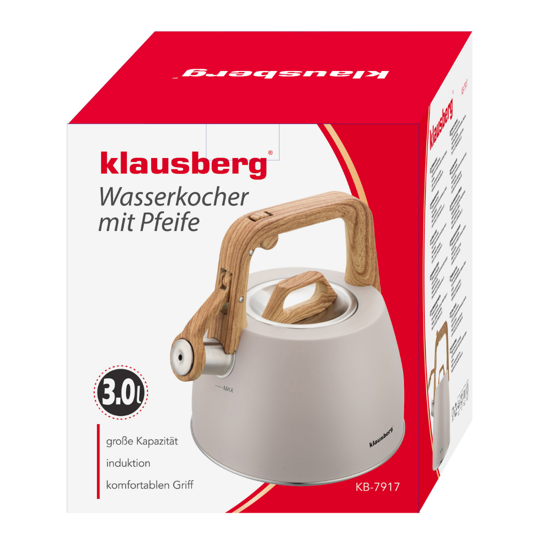 Чайник Klausberg бежевий, вид 4