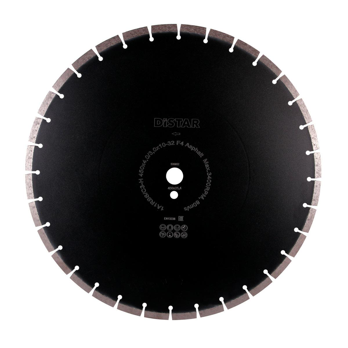 Алмазный диск DISTAR ASPHALT H 450 × 4,0/3,0 × 25,4 мм для резки асфальта