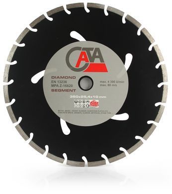 Алмазний диск 350x25, 4x10 мм CATA Mar-Pol M08535C