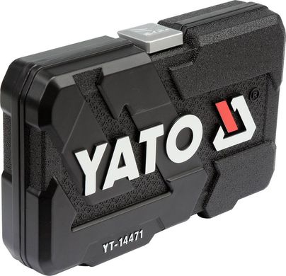 Набор инструмента с головками и насадками в чемодане Yato YT-14471