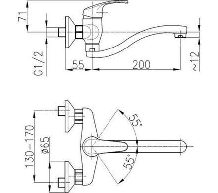Смеситель KFA Armatura Krzem 4210-910-00 - латунь