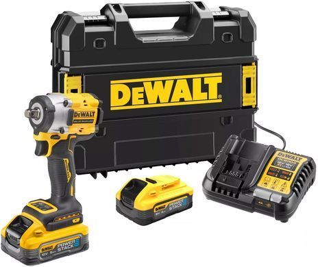 DEWALT КЛЮЧ УДАРНИЙ 1/2" 18V DCF921E2T 406Nm 2x1,7Ah POWERSTACK TSTAK