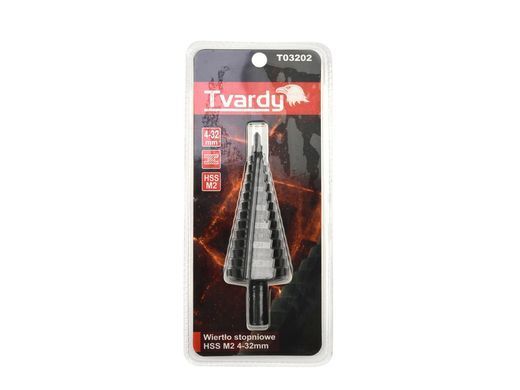 Ступеневе свердло 4-32 мм Tvardy T03202