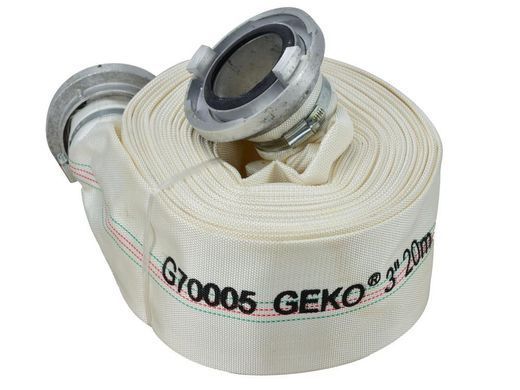 Пожарный шланг 3" 20 м 8 Бар с коннекторами Geko G70005