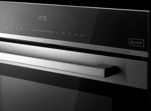Вбудована електрична багатофункціональна духовка 60 см Concept black etv8560bc