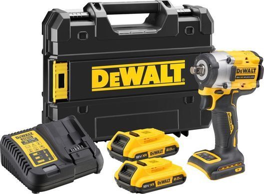 DEWALT КЛЮЧ УДАРНИЙ 1/2" 18V DCF921E2T 406Nm 2x1,7Ah POWERSTACK TSTAK
