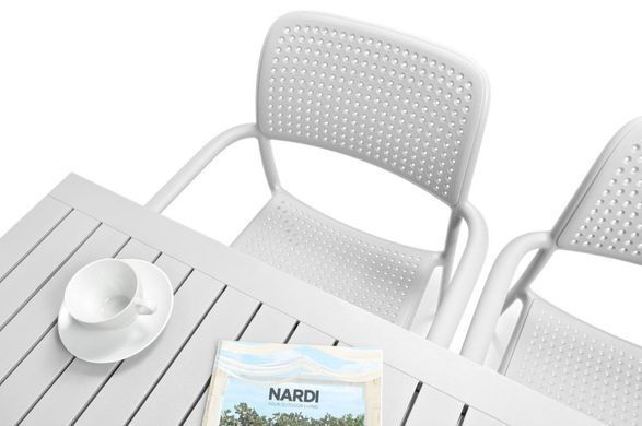 Обеденный набор мебели Nardi Bora/Cube 140 4+1 Bianco