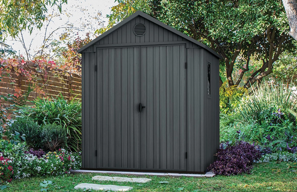 Садовый домик пластиковый DARWIN 6x8 Graphite - KETER