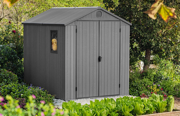 Садовый домик пластиковый DARWIN 6x8 Graphite - KETER