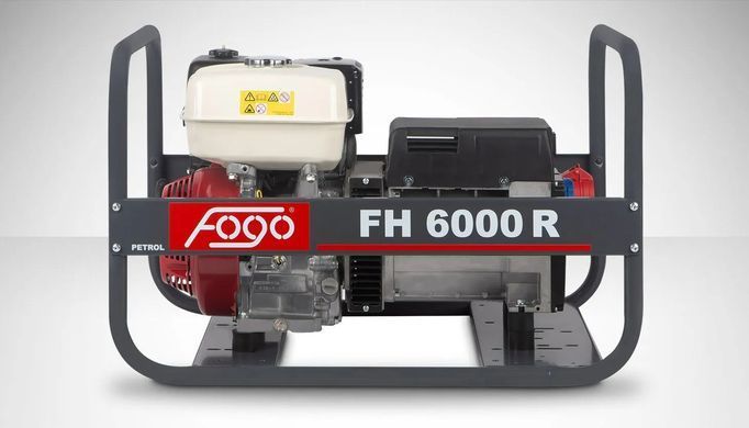 Генератор бензиновий 5,5 кВт Fogo FH6000R 5,3 л трифазний AVR