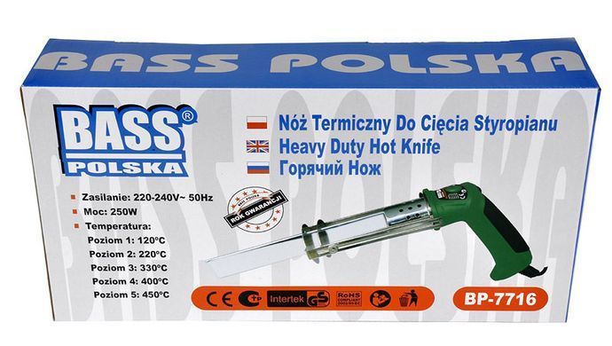 Нож термический для пенополистирола и ПВХ BassPolska