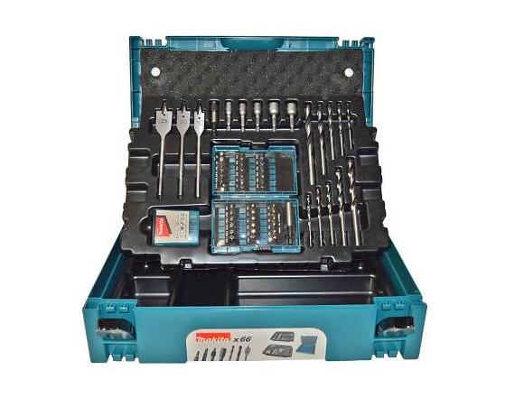 Набор сверл и бит Makita B-53908, 62 предмета в кейсе Makpac