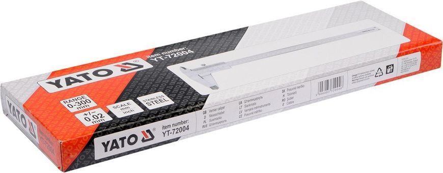 YATO ШТАНГЕНЦИРКУЛЬ 300мм 0,02мм 72004