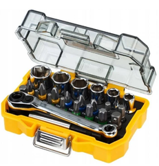 Набор насадок +головки +трещотка Dewalt, 24 шт.