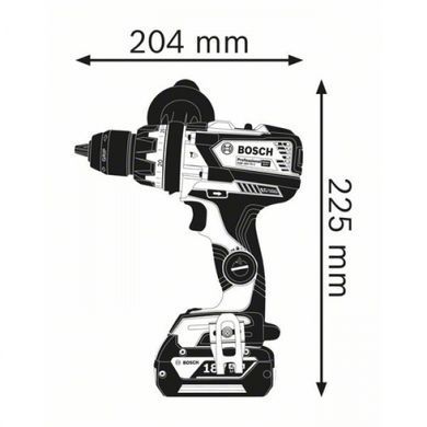 Ударний дриль-шуруповерт Bosch Professional GSB 18 V-110 C